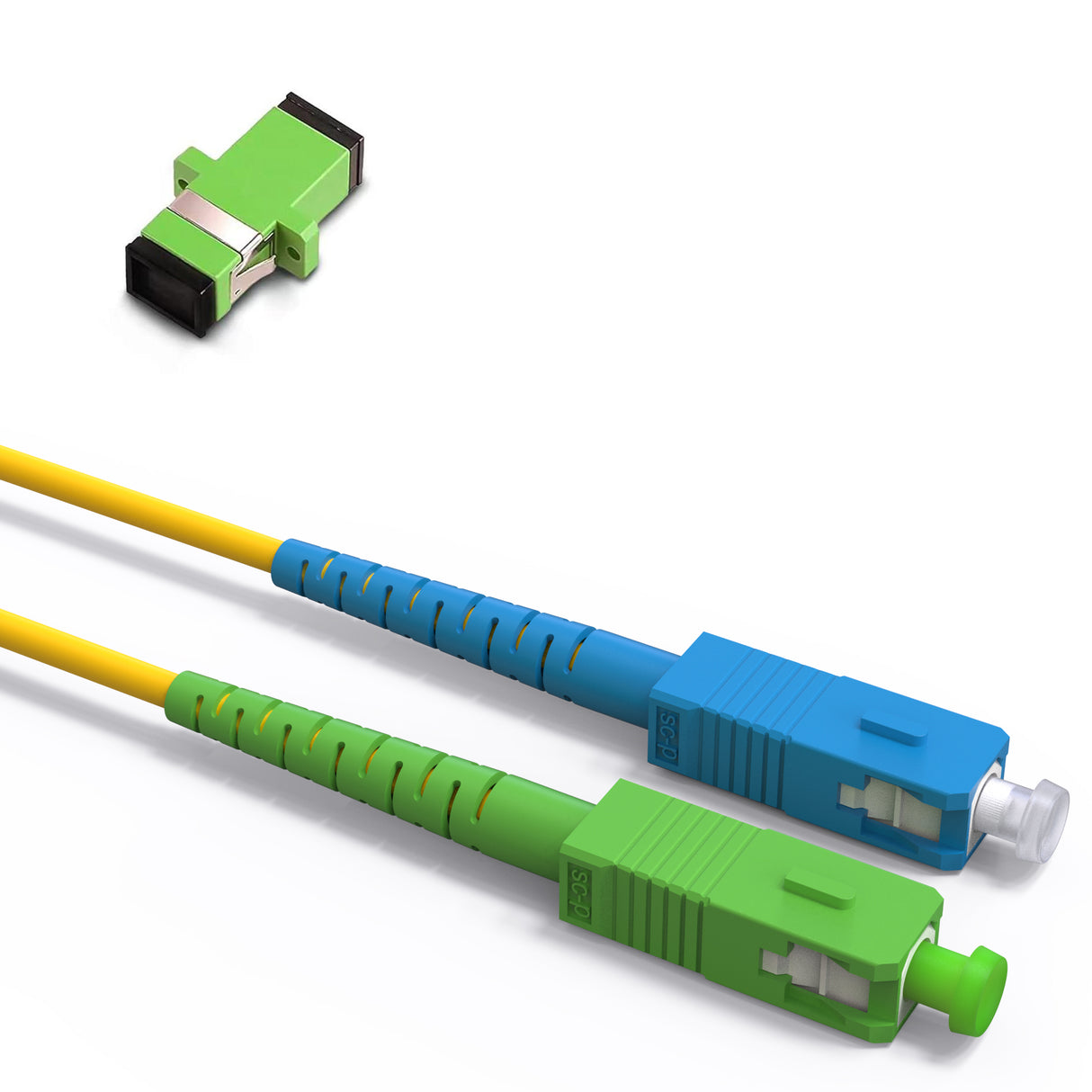 VANDESAIL OS2 SC-UPC to SC-APC Fiber Patch Cable Single Mode Fiber, Simplex