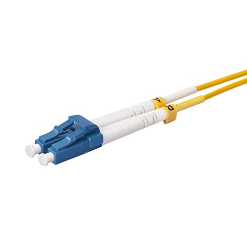 OS2 LC to LC Singlemode Fiber Patch Cable 2 Meter, VANDESAIL 2 Pack 9/125 Fiber Optic Cable Duplex - vandesail