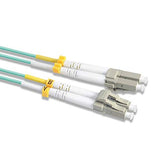 LC to LC Fiber Patch Cable 3 Meter, VANDESAIL 2 Pack OM4 Gigabit Fiber Optic Cables Multimode Duplex 50/125 OFNR - vandesail