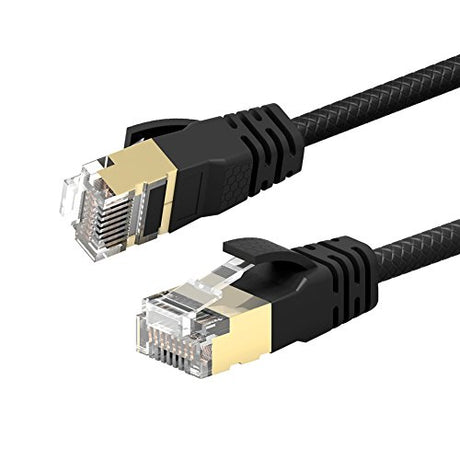 VANDESAIL CAT8 Ethernet Cables (2m/6.5ft, Black CAT8 5P)