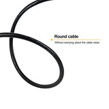 Vandesail CAT7 LAN Network Cable  (1m/3ft, Round Black-1pack)