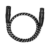 XLR Cable, VANDESAIL 6 ft XLR Male to Female Balanced Microphone Cord 3 PIN, 6ft Short Mic Cord Compatible with Shure SM Microphone, Behringer, Speaker Systems, Radio Station and More(1 Pack) - vandesail