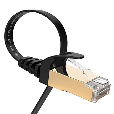 Cat 7 Ethernet Cable 125 Ft, VANDESAIL 1 Pack LAN Network Cable RJ45 High Speed Patch Cord SFTP Gigabit 10/100/1000Mbit/s Gold Plated Lead - vandesail