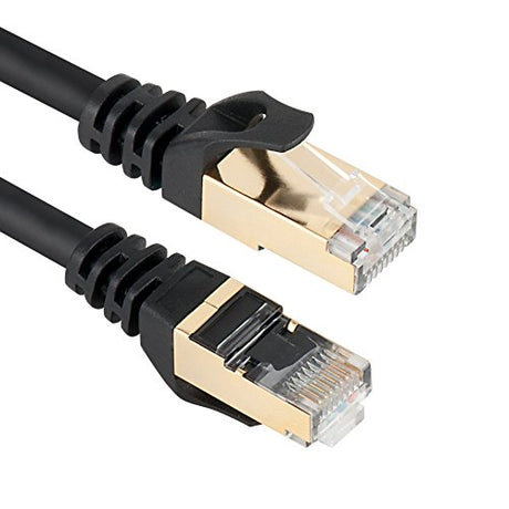 Ethernet Cable 49FT, VANDESAIL CAT7 LAN Network Cable RJ45 High Speed Round Patch Cord Gold Plated Lead - vandesail