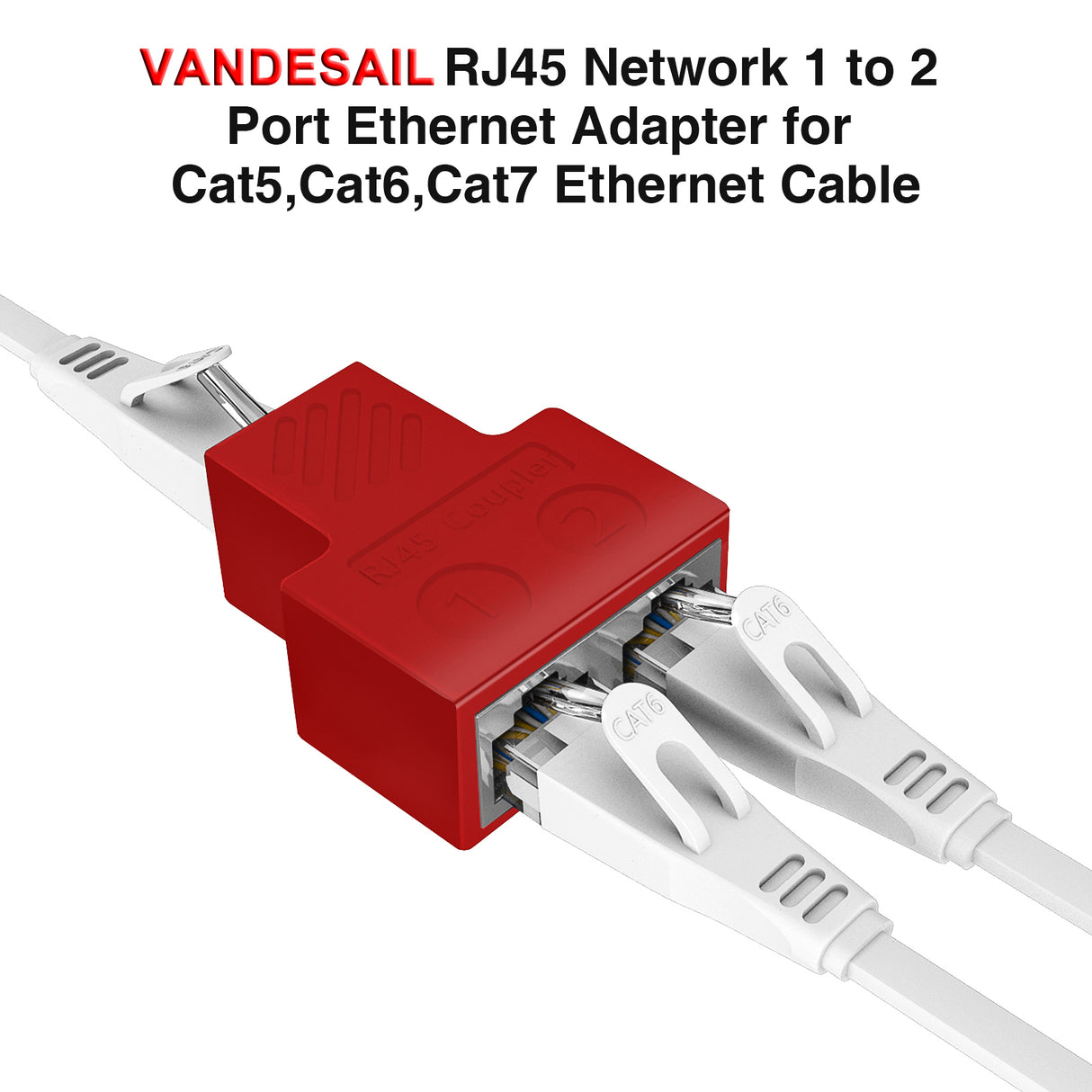  Ethernet Splitter 1 in 2 Out RJ45 Network Splitter