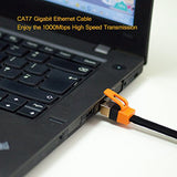  VANDESAIL 2-Pack CAT7 LAN Network Cable (1m/ 3ft)