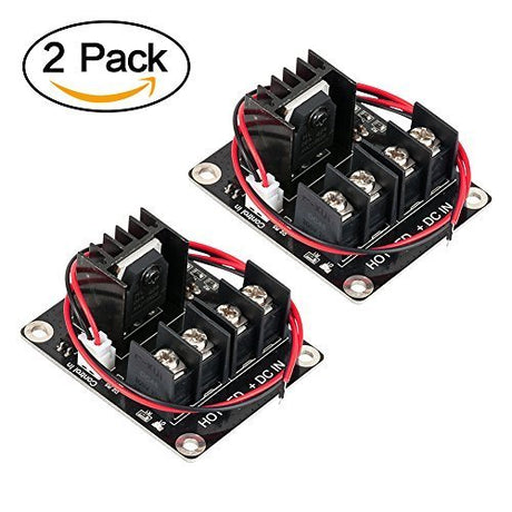 Heat Bed Mosfet, MACTISICAL 2 Pack 3D Printer Heat Bed Power Module 3D Printer Board Expansion Board MOS Tube High Current Load Module - vandesail