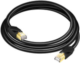 CAT 8 Ethernet Cable Vandesail  Internet Network Cables for Routers, Modems, POE, Gaming, Xbox, Switches, Network Adapters, PS5, PS4, PC, Laptop, Desktop (Black) - vandesail